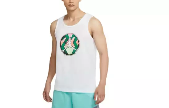 Спортивный майка DNA для мужчин, белый Jordan, белый