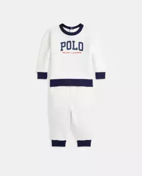 Спортивный набор для мальчика с логотипом Polo Ralph Lauren, белый