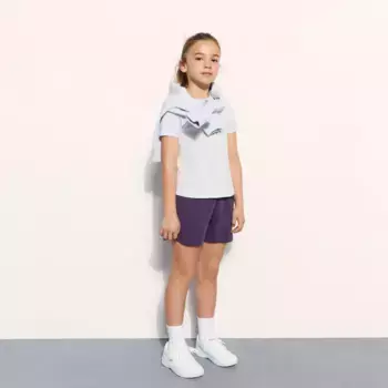Спортивный повседневный комплект из футболки и шорт Boomerang для девочки, фиолетовый