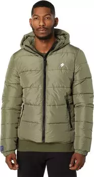 Спортивный пуховик с капюшоном Superdry, цвет Dusty Olive
