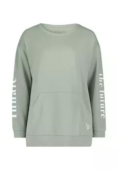 Спортивный пуловер с боковыми карманами BETTY BARCLAY, цвет Green White