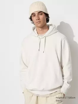 Спортивный пуловер с капюшоном Uniqlo, белый