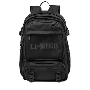 Спортивный рюкзак LiNing Sports Life Collection из полиэстера, стандартный, унисекс, черный