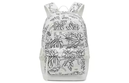 Спортивный рюкзак LiNing Sports Life Collection из полиэстера, стандартный, унисекс, белый, сплошной принт