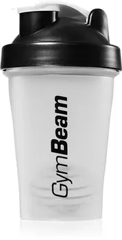 Спортивный шейкер GymBeam Blend Bottle, Transparent & Black 400 ml