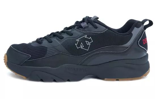 Спортивный стиль Повседневная обувь Унисекс Низкий черный Descente