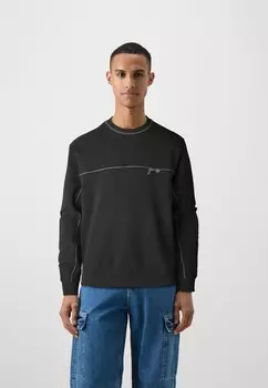 Спортивный свитер CONTRAST STITCHING Guess, черный