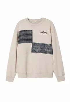 Спортивный свитер Desigual, цвет Beige Black