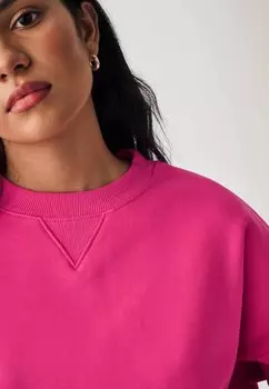 Спортивный свитер HEAVYWEIGHT BRUSHED LONGLINE CREW NECK Next, розовый