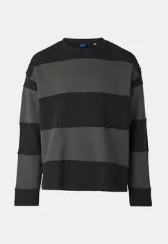Спортивный свитер JORBUSHWICK BLOCK CREW NECK Jack & Jones, антрацит