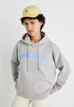 Спортивный свитер NMALDEN HOOD TEDDY DETAIL Noisy May, серый