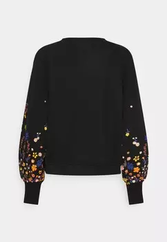 Спортивный свитер ONLBROOKE O NECK FLOWER ONLY, черный