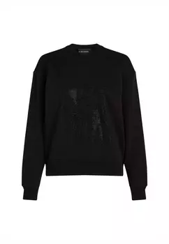 Спортивный свитер RHINESTONE KARL LAGERFELD, черный