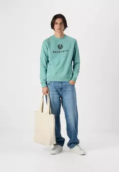 Спортивный свитер SIGNATURE CREWNECK Belstaff, бирюзовый