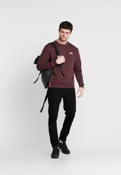 Спортивный свитер SMALL LOGO Alpha Industries, темно-красный