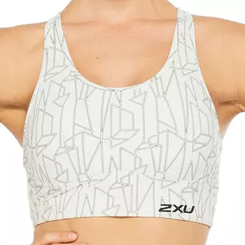 Спортивный топ 2XU Active Low Impact Longline Crop, белый