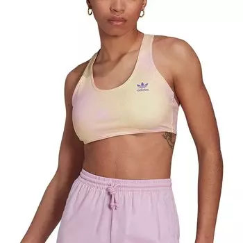 Спортивный топ adidas Originals Allover Print, оранжевый