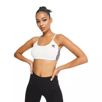 Спортивный топ Adidas Originals Three Stripe, белый
