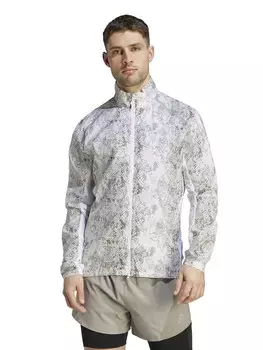 Спортивный топ Adidas Performance Allover Print Marathon Jacket, белый