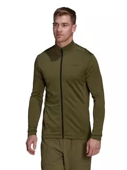 Спортивный топ Adidas Performance Terrex Multi Primegreen Fleece, зеленый