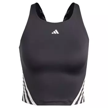 Спортивный топ Adidas Train Icons 3-Stripes, черный