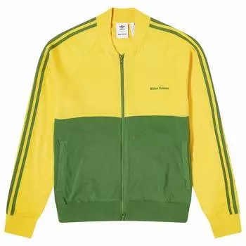 Спортивный топ Adidas X Wales Bonner N Knit Track Top, цвет Bold Gold & Crew Green