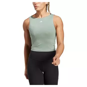 Спортивный топ adidas Yoga St Cro Tk, зеленый