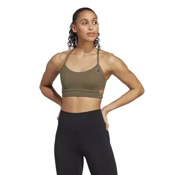 Спортивный топ adidas Yoga St Ls Ll, зеленый