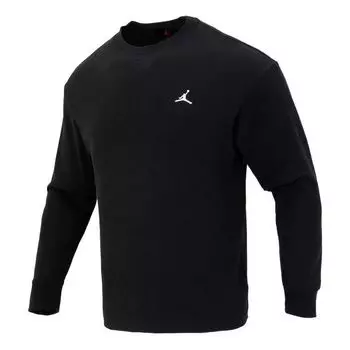 Спортивный топ Air Jordan Essential Waffle Knit Long Sleeve Top Asia Sizing 'Black' FD7462-010, черный