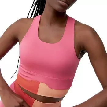 Спортивный топ Born Living Yoga Kalinda Medium-High Support, розовый