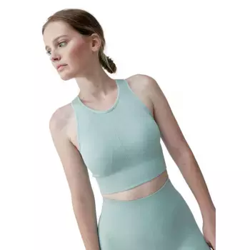 Спортивный топ Born Living Yoga Keila seamless medium-high support, зеленый