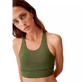 Спортивный топ Born Living Yoga Naya High Support, зеленый