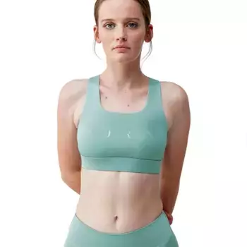 Спортивный топ Born Living Yoga Night high support, синий/зеленый