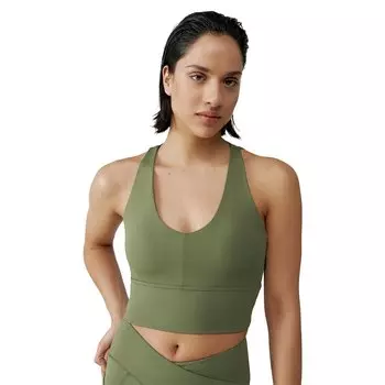 Спортивный топ Born Living Yoga Seia Medium-High Support, зеленый