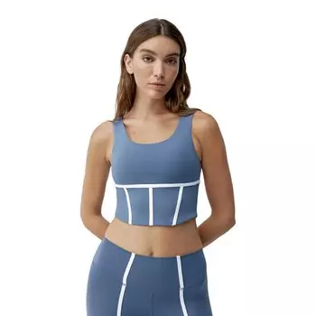 Спортивный топ Born Living Yoga Vani Medium-High Support, синий