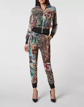Спортивный топ/брюки Цветы барокко Philipp Plein, мультиколор
