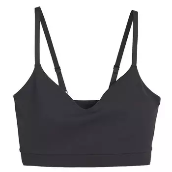 Спортивный топ H&amp;M Super Soft Light Support, черный
