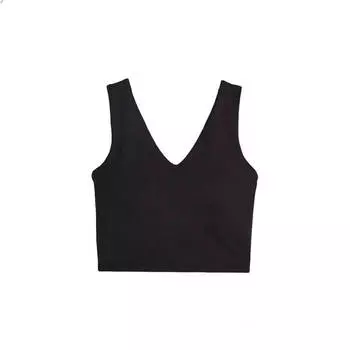 Спортивный топ H&M SoftMove Medium Support, черный