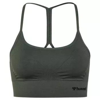 Спортивный топ Hummel Tiffy Seamless, зеленый
