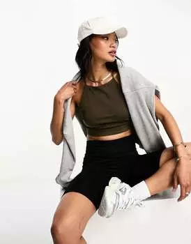 Спортивный топ из джерси студии Whistles цвета хаки