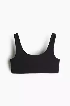 Спортивный топ из материала softmove H&M, черный
