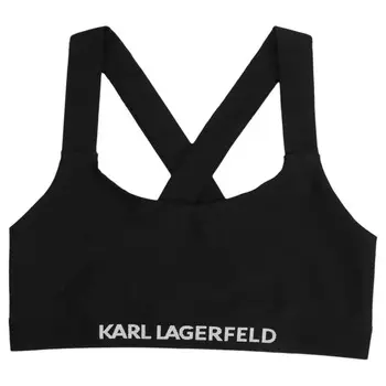 Спортивный топ Karl Lagerfeld Essential Karl Bikini, черный