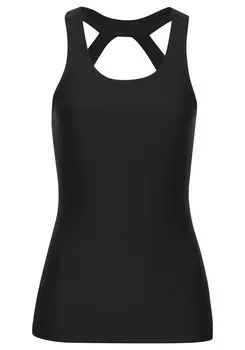 Спортивный топ LASCANA ACTIVE, черный