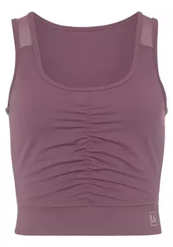 Спортивный топ Lascana Active, фиолетовый