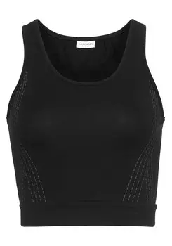 Спортивный топ LASCANA ACTIVE Sports Top, черный
