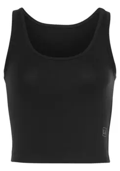 Спортивный топ Lascana, черный