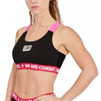 Спортивный топ Leone1947 Logo Wacs, черный