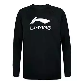 Спортивный топ Li-Ning Badminton Series Quick Dry Sports Round Neck Top 'Black' ATLR071-5, черный