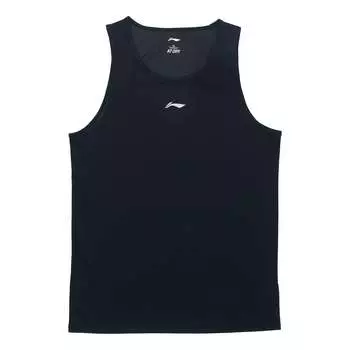 Спортивный топ Li-Ning Basic Logo Tank 'Black' AVSR067-1, черный