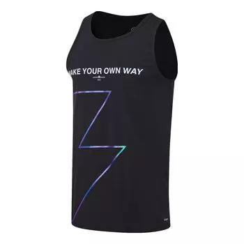 Спортивный топ Li-Ning Way Of Wade Graphic Basketball Tank 'Black' AVST089-1, черный